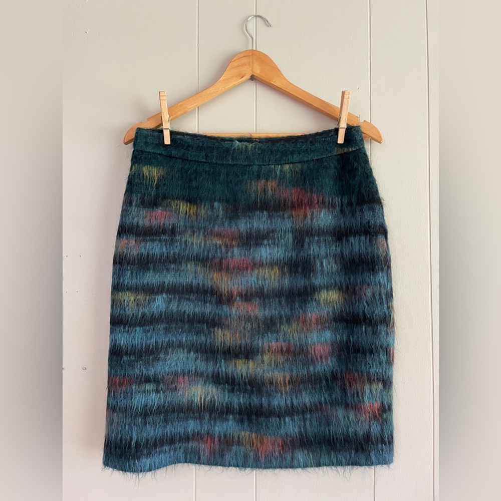 Anthropologie Maeve Feathered Wool Pencil Skirt (8)